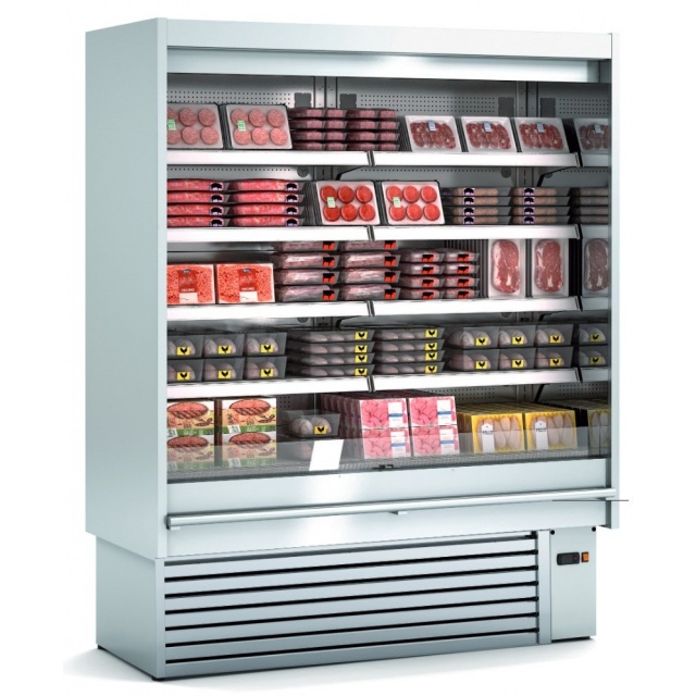 Vitrina frigorifica DOCRILUC DS0 06 I M1, capacitate 218 litri, fara usi, potenta frigorifica HFC 1214 W, -1ºC/+5ºC, inox