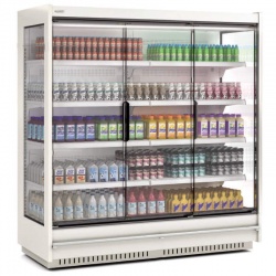 Vitrina frigorifica supermarket DOCRILUC RMG20133 12 M, inaltime 206, capacitate 700 litri, 2 usi, -1ºC/+5ºC