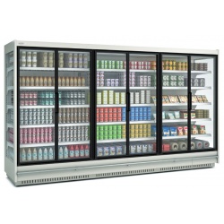 Vitrina frigorifica supermarket DOCRILUC RMG20333 12 M1, inaltime 206 cm, capacitate 871 litri, 2 usi, -1ºC/+5ºC