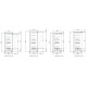Vitrina frigorifica supermarket DOCRILUC RMS22333 37 M1, inaltime 221 cm, capacitate 2804 litri, fara usi, -1ºC/+5ºC