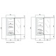 Vitrina frigorifica expunere DOCRILUC VE-8-10, potenta frigorifica 493 W, usi 1, temperatura +1ºC/ +5ºC