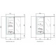 Vitrina frigorifica produse congelate DOCRILUC PMG20239 06 L1, 350 litri, potenta frigorifica 542 W, 1 usa, -15º/-18ºC