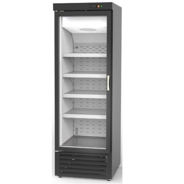 Vitrina frigorifica supermarket DOCRILUC DRVC-751-NB , 645 litri, potenta frigorifica 845 W, 1 usa, negru