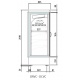 Vitrina frigorifica expunere DOCRILUC VE-8-10, potenta frigorifica 493 W, usi 1, temperatura +1ºC/ +5ºC