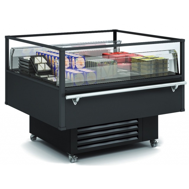 Vitrina frigorifica tip insula DOCRILUC VIS-10-125, capacitate 230 litri, potenta frigorifica 967 W, -1º/+5ºC