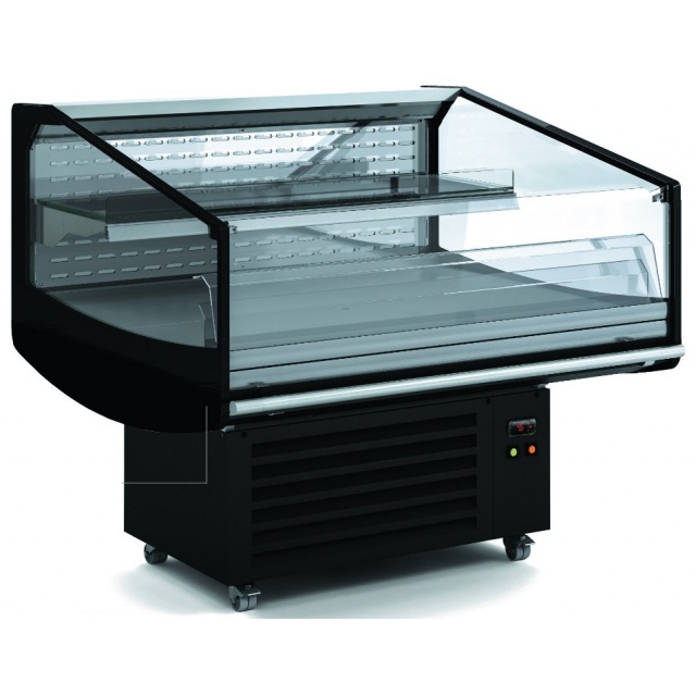 Vitrina frigorifica tip insula DOCRILUC VIS-9-125-1E, capacitate 304 litri, potenta frigorifica 1419 W, -1º/+7ºC