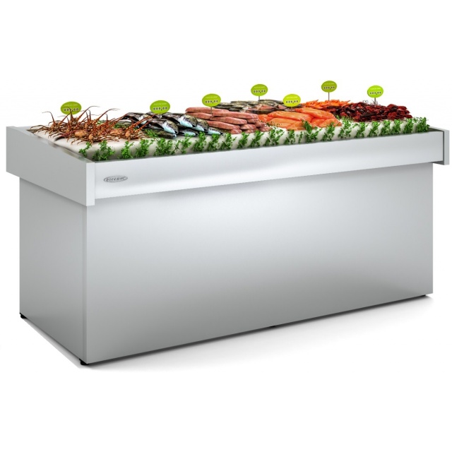 Vitrina frigorifica pescarie DOCRILUC DBFP-170, lungime 170 cm, potenta frigorifica HFC 675 W