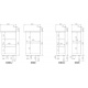 Masa lucru inox DOCRILUC ECM60-100-2, cu rebord, 2 rafturi, lungime 99 cm, picioare reglabile