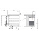 Masa rece DOCRILUC DHMRG-13, rebord, clasa A+, 1.49 KW/24h, 255 litri, 2 usi, potenta frigorifica 502 W, -2°/+8°C, inox