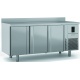 Masa rece DOCRILUC DHMRG-180, rebord, clasa A, 1.57 KW/24h, 399 litri, 3 usi, potenta frigorifica 502 W, -2°/+8°C, inox