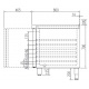 Masa rece usi sticla DOCRILUC BPC-250-V, 4 usi, capacitate 761 litri, potenta frigorifica 845 W, -20°/ -15°C