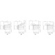 Vitrina frigorifica expunere DOCRILUC VE-8-10, potenta frigorifica 493 W, usi 1, temperatura +1ºC/ +5ºC