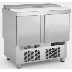 Masa rece ingrediente DOCRILUC MS-100, 2 usi, capac sticla, 15xGN1/6 recipiente, 169 litri, potenta frigorifica 502 W, 0°/ +8°C