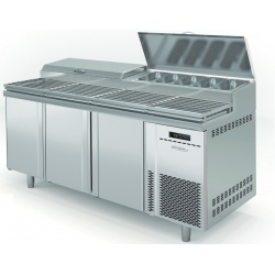 Masa rece ingrediente DOCRILUC MEI-80-150, 2 usi, capacitate 8 GN1/4, 686 litri, potenta frigorifica 362 W, 0°/+8°C