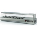 Vitrina frigorifica ingrediente DOCRILUC IE-1/3-150, capacitate 5 cuve GN1/3, potenta frigorifica 170 W, temperatura +2°/+8°C