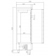 Vitrina frigorifica expunere DOCRILUC VE-8-10, potenta frigorifica 493 W, usi 1, temperatura +1ºC/ +5ºC