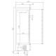Vitrina frigorifica expunere DOCRILUC VE-8-10, potenta frigorifica 493 W, usi 1, temperatura +1ºC/ +5ºC