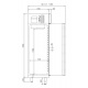 Frigider profesional DOCRILUC AG-50-1, capacitate 303 litri, 1 usa, potenta frigorifica 271 W, temperatura -2°/ +8°C