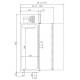 Frigider profesional DOCRILUC AG-125-1/1-2/1, capacitate 964 litri, 2 usi, potenta frigorifica 543 W, -2°/+8°C