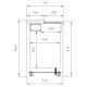 Lada frigorifica bauturi DOCRILUC EBI-200, capacitate 580 litri, 4 usi, potenta frigorifica 304 W, +2ºC /+ 8ºC, inox