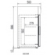 Vitrina frigorifica expunere DOCRILUC VE-8-10, potenta frigorifica 493 W, usi 1, temperatura +1ºC/ +5ºC