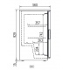 Vitrina frigorifica expunere DOCRILUC VE-8-10, potenta frigorifica 493 W, usi 1, temperatura +1ºC/ +5ºC