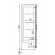 Vitrina frigorifica expunere DOCRILUC VE-8-10, potenta frigorifica 493 W, usi 1, temperatura +1ºC/ +5ºC