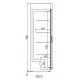Vitrina frigorifica expunere DOCRILUC VE-8-10, potenta frigorifica 493 W, usi 1, temperatura +1ºC/ +5ºC
