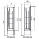 Vitrina frigorifica expunere DOCRILUC VE-8-10, potenta frigorifica 493 W, usi 1, temperatura +1ºC/ +5ºC