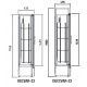 Vitrina frigorifica expunere DOCRILUC VE-8-10, potenta frigorifica 493 W, usi 1, temperatura +1ºC/ +5ºC