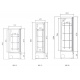 Vitrina frigorifica expunere DOCRILUC VE-8-10, potenta frigorifica 493 W, usi 1, temperatura +1ºC/ +5ºC