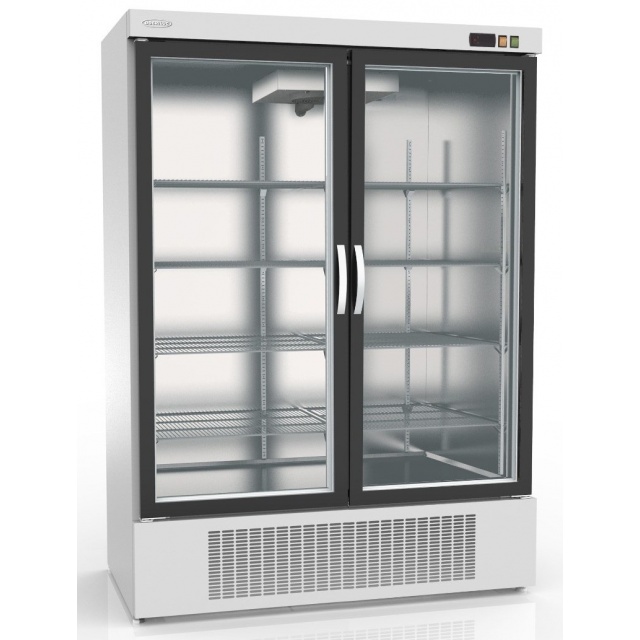 Vitrina frigorifica DOCRILUC DEBC-1302 cu 2 usi, 1201 litri, potenta frigorifica 907 W, temperatura -20ºC/ -15ºC