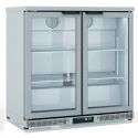 Vitrina frigorifica de bar DOCRILUC EHB-350-LI, 3 usi, capacitate 305 litri, potenta frigorifica 418 W, +4ºC/ +8ºC, argintiu