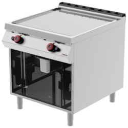 Masina de gatit pe gaz DESCO FTG92ME Linia 900 placă cu nervuri cromate 800 x 900 x 900 mm
