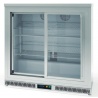 Vitrina frigorifica de bar DOCRILUC EHBS-250-LI, 1 usa, capacitate 130 litri, potenta frigorifica 205 W, +4ºC/+8ºC, argintiu