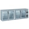 Vitrina frigorifica de bar DOCRILUC DSBIE-150, 2 usi, capacitate 325 litri, potenta frigorifica 845 W, +4ºC/+8ºC, inox