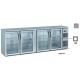Vitrina frigorifica de bar DOCRILUC DSBIEP-170, 3 usi, capacitate 490 litri, potenta frigorifica 500 W, +4ºC/+8ºC, inox