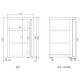 Vitrina frigorifica expunere DOCRILUC VE-8-10, potenta frigorifica 493 W, usi 1, temperatura +1ºC/ +5ºC