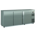 Frigider orizontal de bar DOCRILUC DSBI-250, 4 usi, capacitate 650 litri, potenta frigorifica 515 W, +4ºC/+8ºC, inox