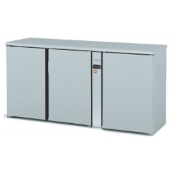 Vitrina frigorifica de bar DOCRILUC DSBP-120, 2 usi, capacitate 325 litri, potenta frigorifica 480 W, +4ºC/+8ºC, negru