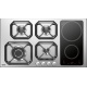 Plita incorporabila Lofra Nettuno HLS9A0, 90 cm, plita gaz, 5 arzatoare,sistem siguranta Stop-Gaz,inox