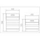 Vitrina frigorifica expunere DOCRILUC VE-8-10, potenta frigorifica 493 W, usi 1, temperatura +1ºC/ +5ºC