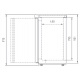 Vitrina frigorifica expunere DOCRILUC VE-8-10, potenta frigorifica 493 W, usi 1, temperatura +1ºC/ +5ºC