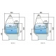 Vitrina frigorifica expunere DOCRILUC VED-8-10-C cu sticla curbata, 1 usa, potenta frigorifica 493 W, temperatura -1°C / + 5°C