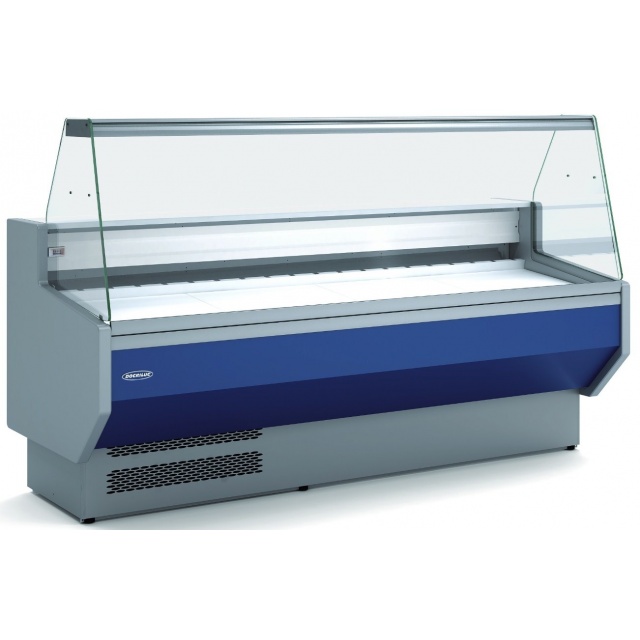 Vitrina frigorifica expunere DOCRILUC VED-8-25-R cu sticla dreapta, 4 usi, potenta frigorifica 1312 W, temperatura -1°C / + 5°C