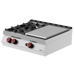 Plita profesionala pe gaz DESCO TPG72TC Linia 700 800 x 700 x 240 mm