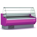 Vitrina frigorifica expunere DOCRILUC VEPD-9-13-C cu rezerva, geam dublu curbat, 2 usi, potenta frigorifica 583 W, -1°/+5°C