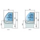 Mini frigider peste DOCRILUC DDP-140, capacitate 1825 litri, potenta frigorifica 25 W, -4ºC/ +4ºC, inox