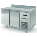 Masa rece DOCRILUC MD-150, cu rebord, 2 usi, capacitate 245 litri, potenta frigorifica 502 W, temperatura -2°/+8°C, inox
