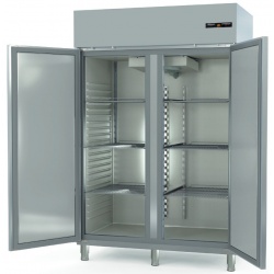 Vitrina frigorifica DOCRILUC AGVD-140, 2 usi sticla, capacitate 1404 litri, potenta frigorifica 845 W, temperatura -2°/ +8°C